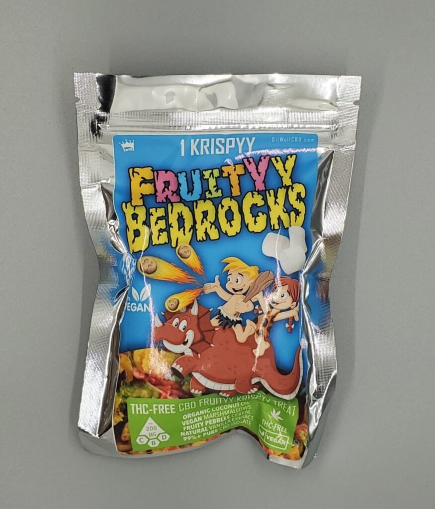 Oilwell CBD 200mg Fruityy Bedrocks Marshmallow Cereal Treat