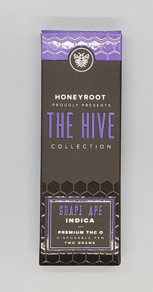 Honeyroot THC-O 2g Disposable Vape Bar Grape Ape Indica