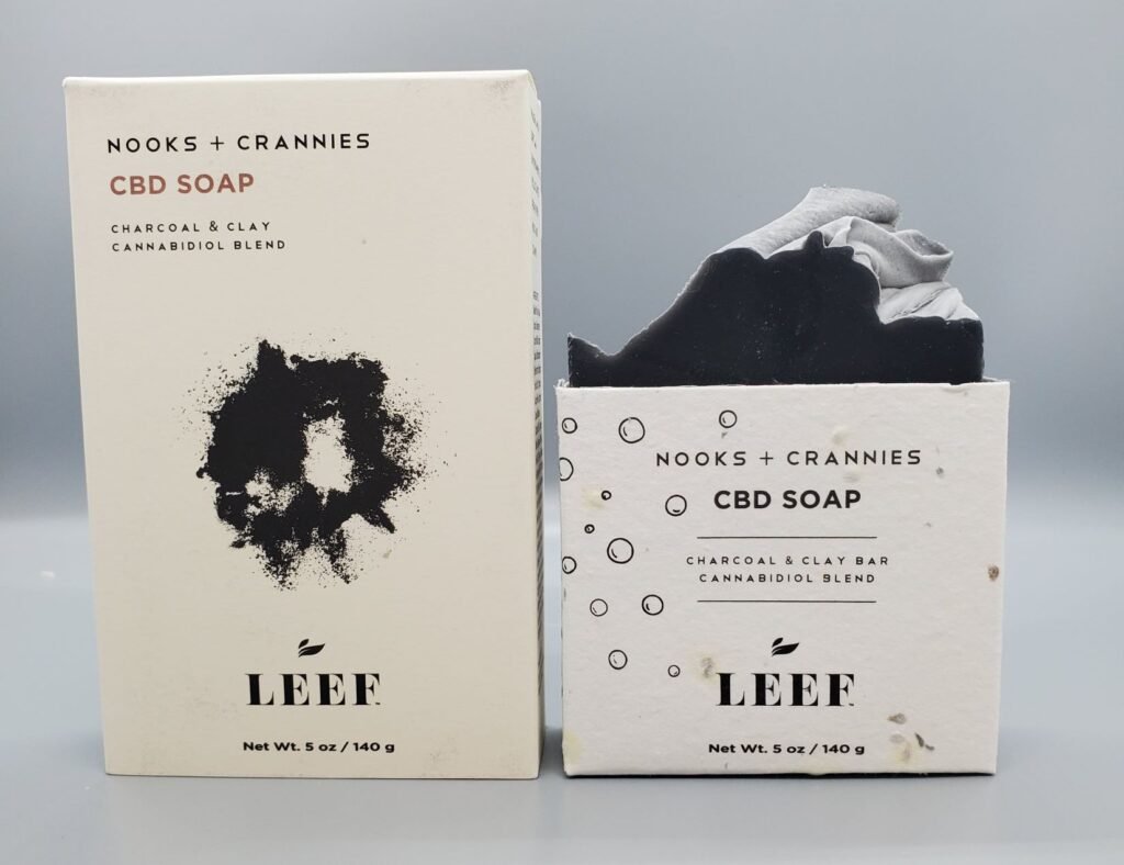 Leef Organics CBD Soap Charcoal and Clay 5oz