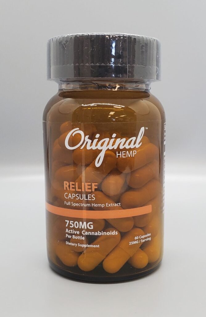 Original Hemp 750mg CBD Capsules Relief