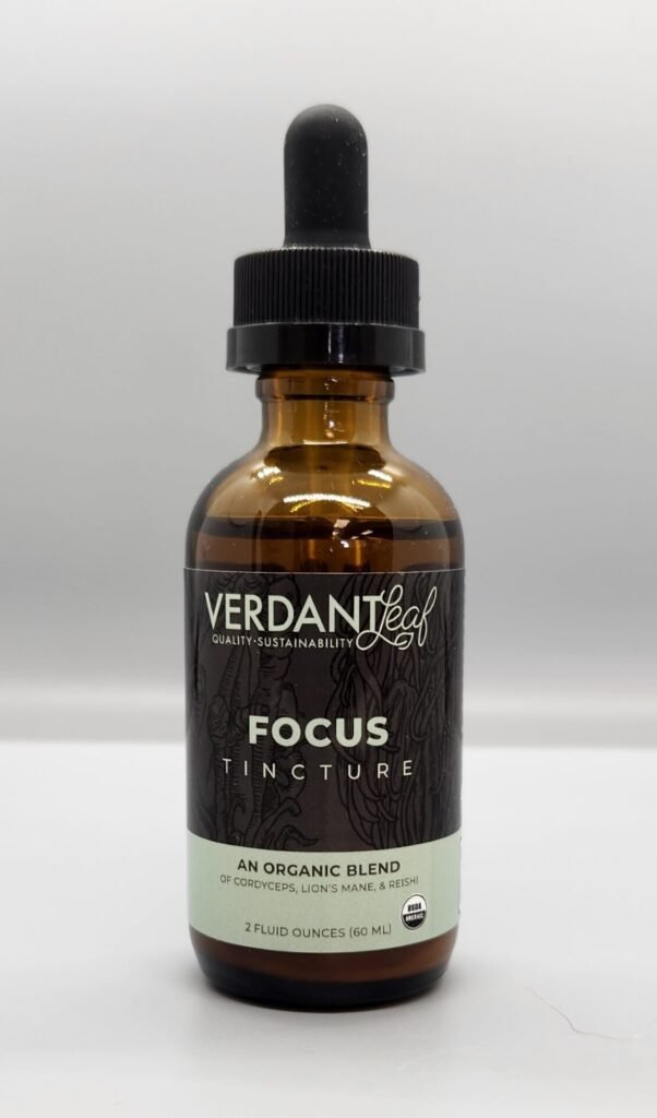 Verdant Leaf Organic Mushroom Blend for Focus 60ml Tincture