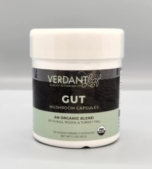 Verdant Leaf Organic Mushroom Blend for Gut Health 60ct capsules