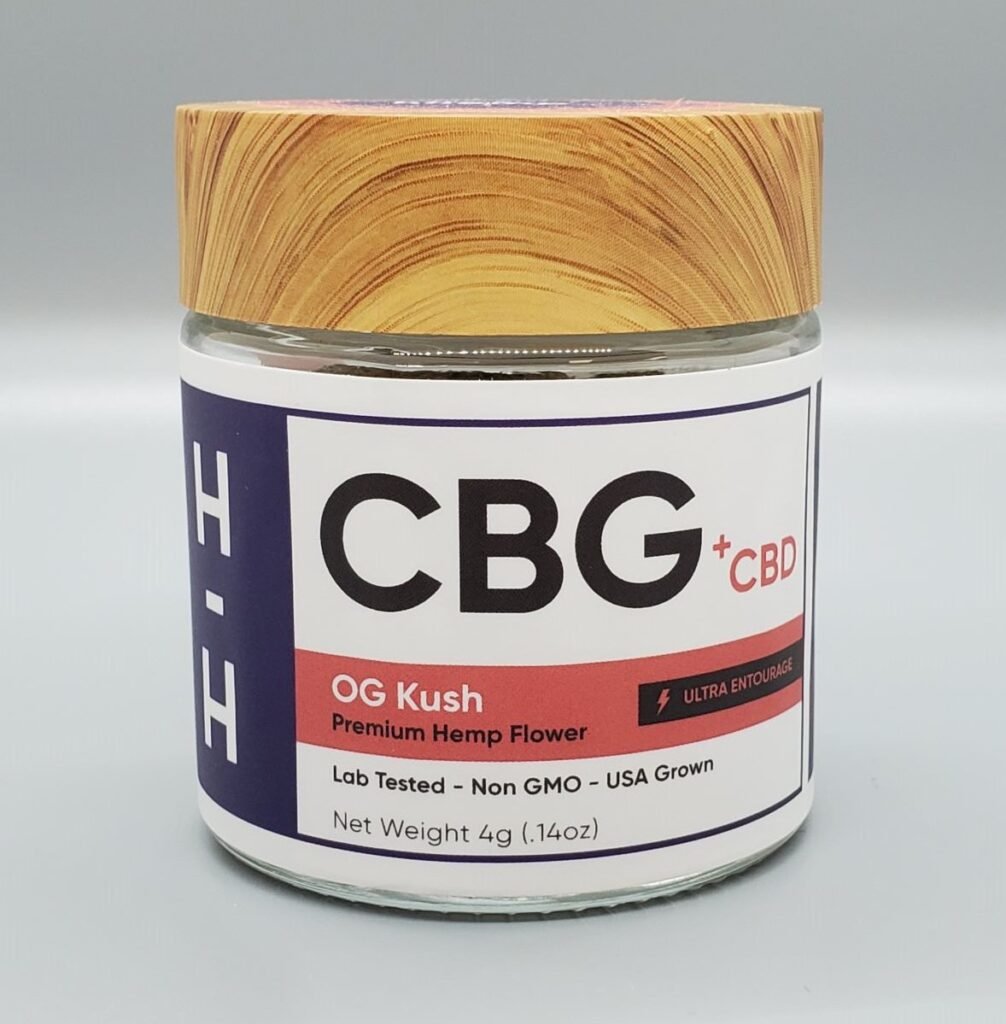 hhemp  CBG+CBD Flower 4g OG Kush