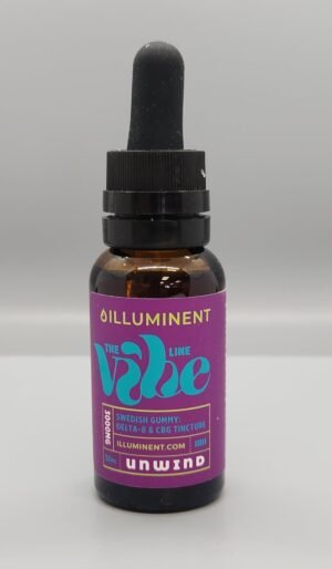 Illuminent The Vibe Unwind Delta 8 Tincture 3000mg 30ml Swedish Fish