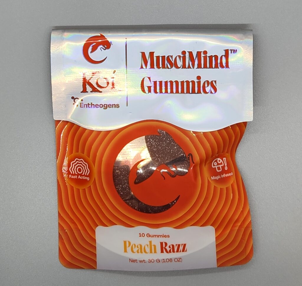 Koi MusciMind Mushroom 300mg Gummies 10ct Peach Razz