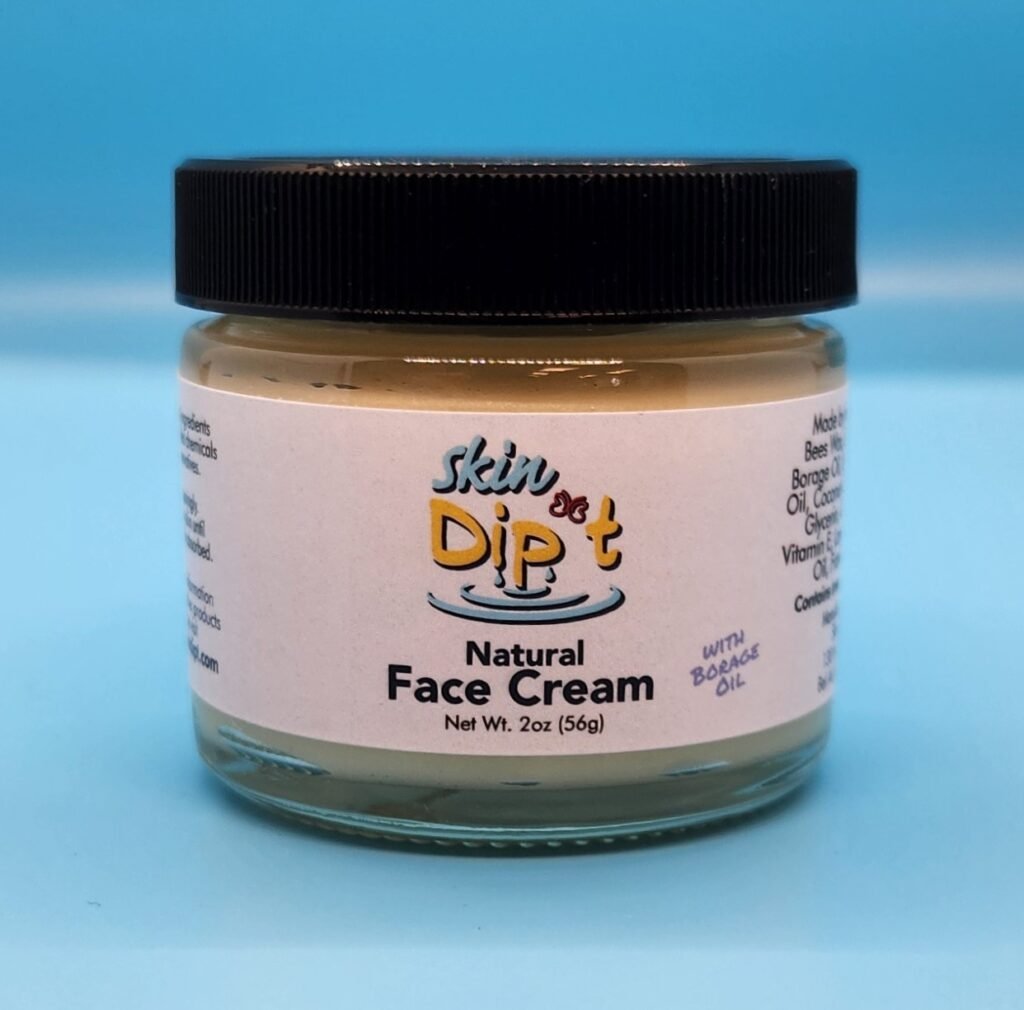 Skin Dip't All Natural Face Cream with Borage Oil 2oz