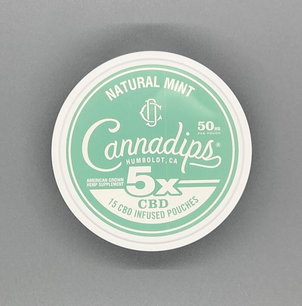 Cannadips 5X CBD Pouches 750mg 15ct Natural Mint