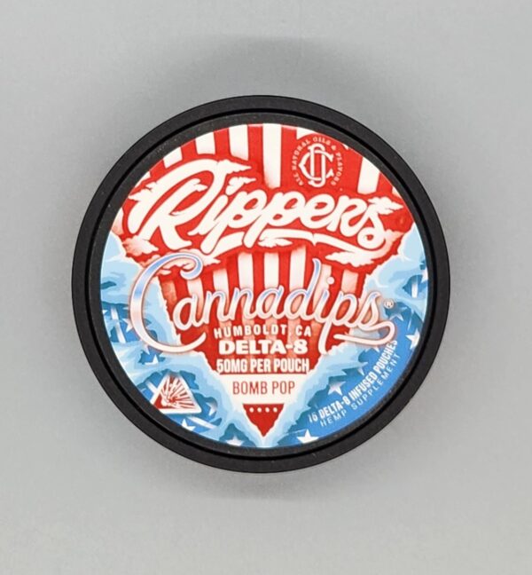 Cannadips Rippers D8 750mg pouches 15ct Bomb Pop