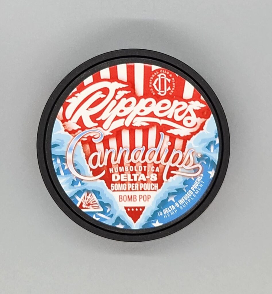 Cannadips Rippers D8 750mg pouches 15ct Bomb Pop