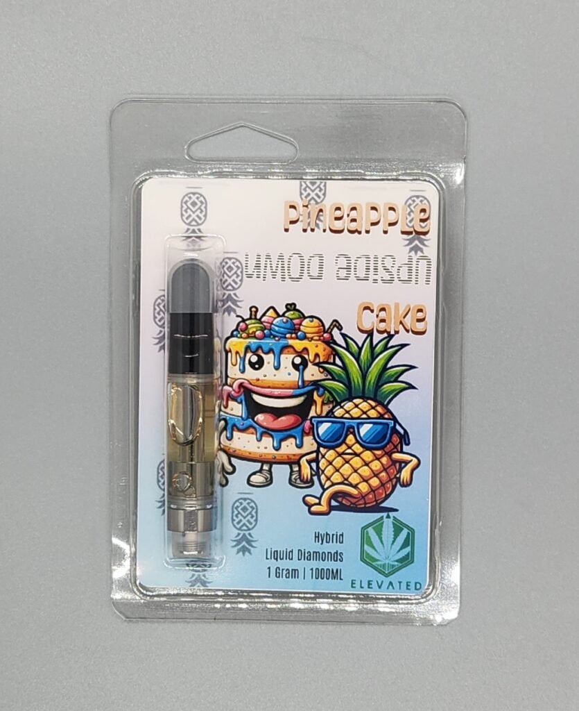Foxwell Farms THCA Liquid Diamonds 1g Vape Cart Pineapple Upside Down Cake